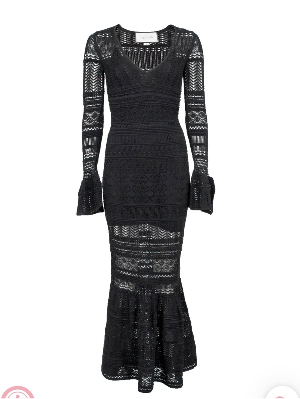 🖤 Alexis Darcie Black Crochet Mermaid Maxi Dress
Size Small - Picture 14 of 14